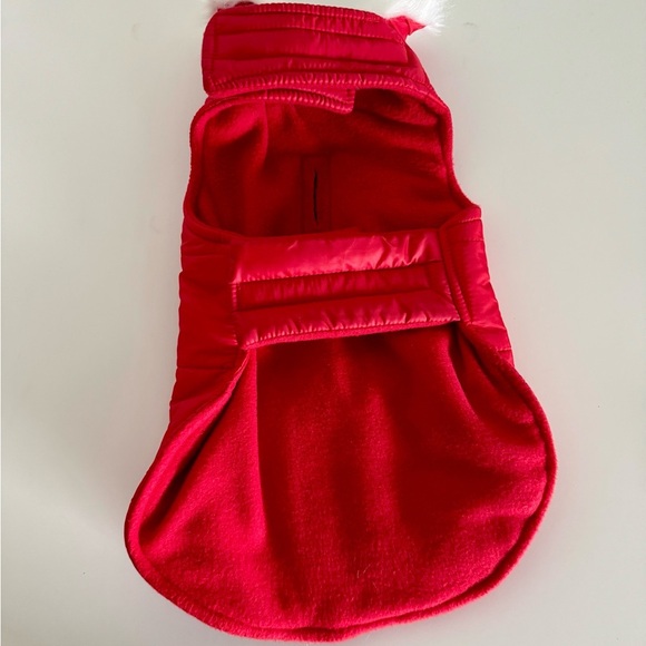 Dog Red Puffer Jacket with Fleece Size Small - Picture 3 of 5